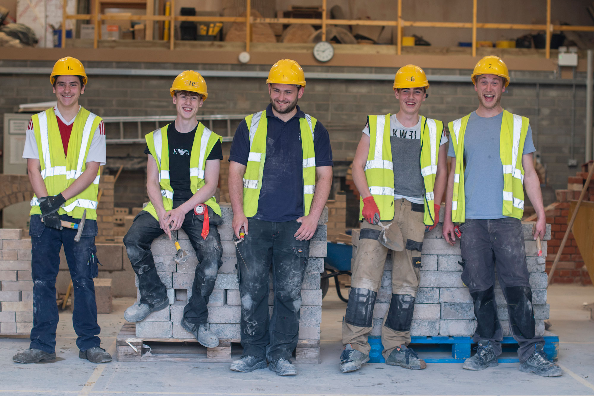 Construction students