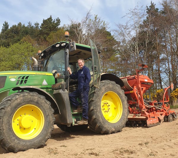 Stuart Nimmo with Tractor
