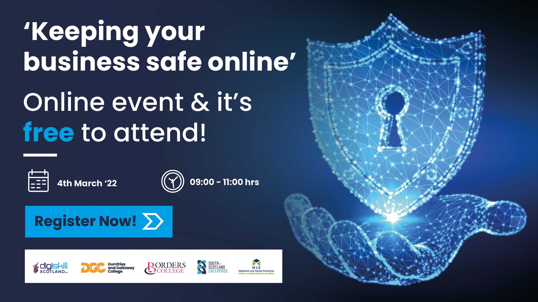 Cyber security event flyer
