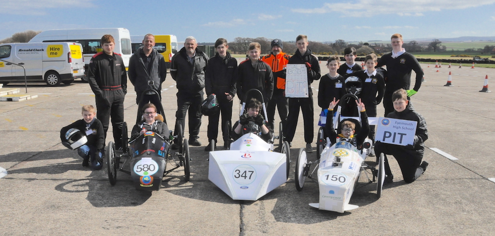 Greenpower Racing group with small electric cars