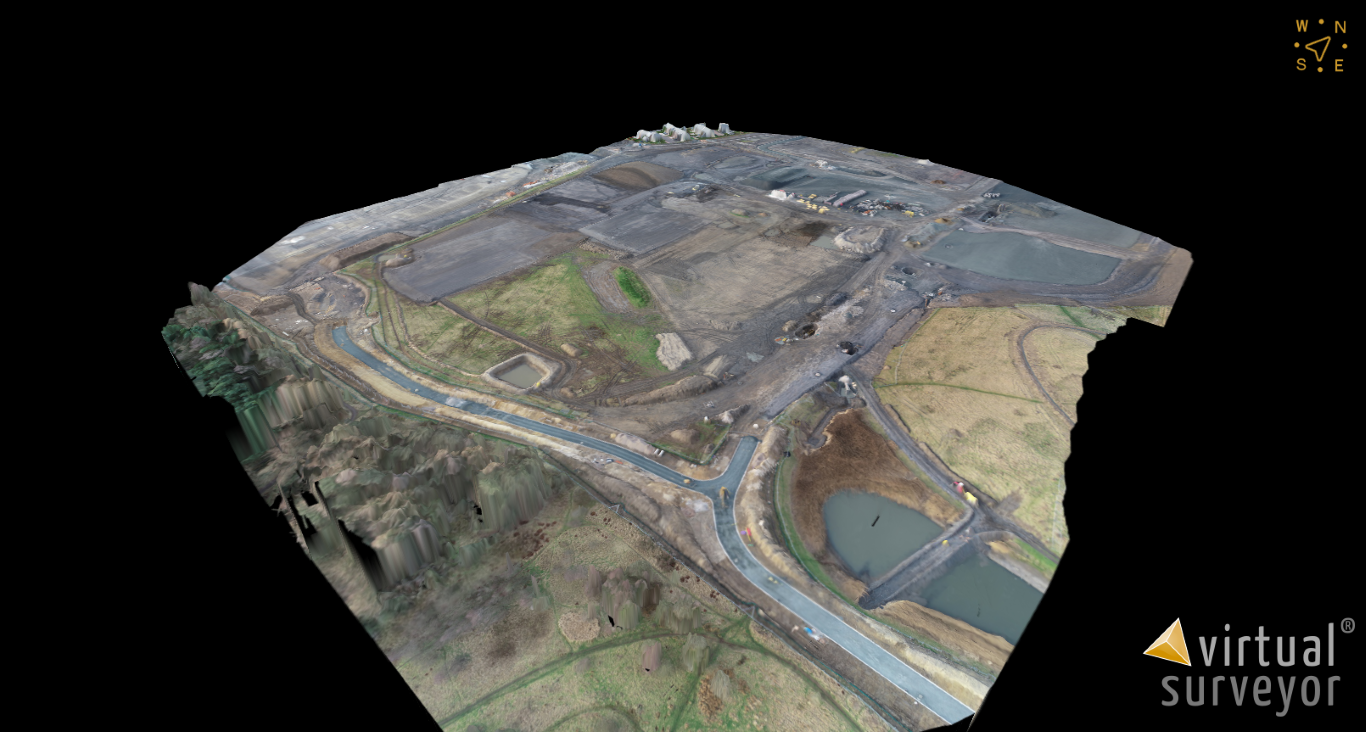 Picture of a 3D Map taken by drone