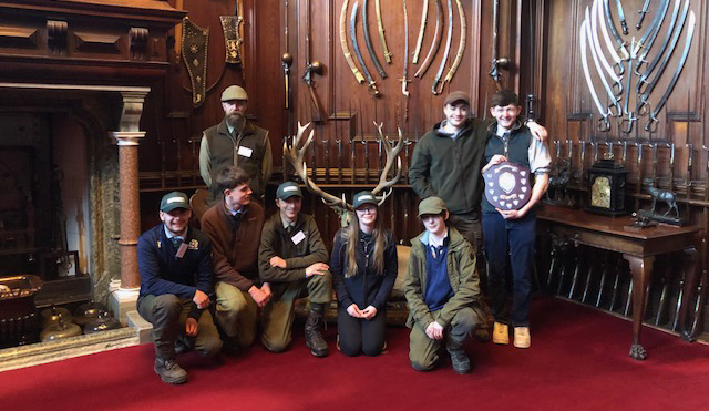 Group of students at Blair Athol Castle