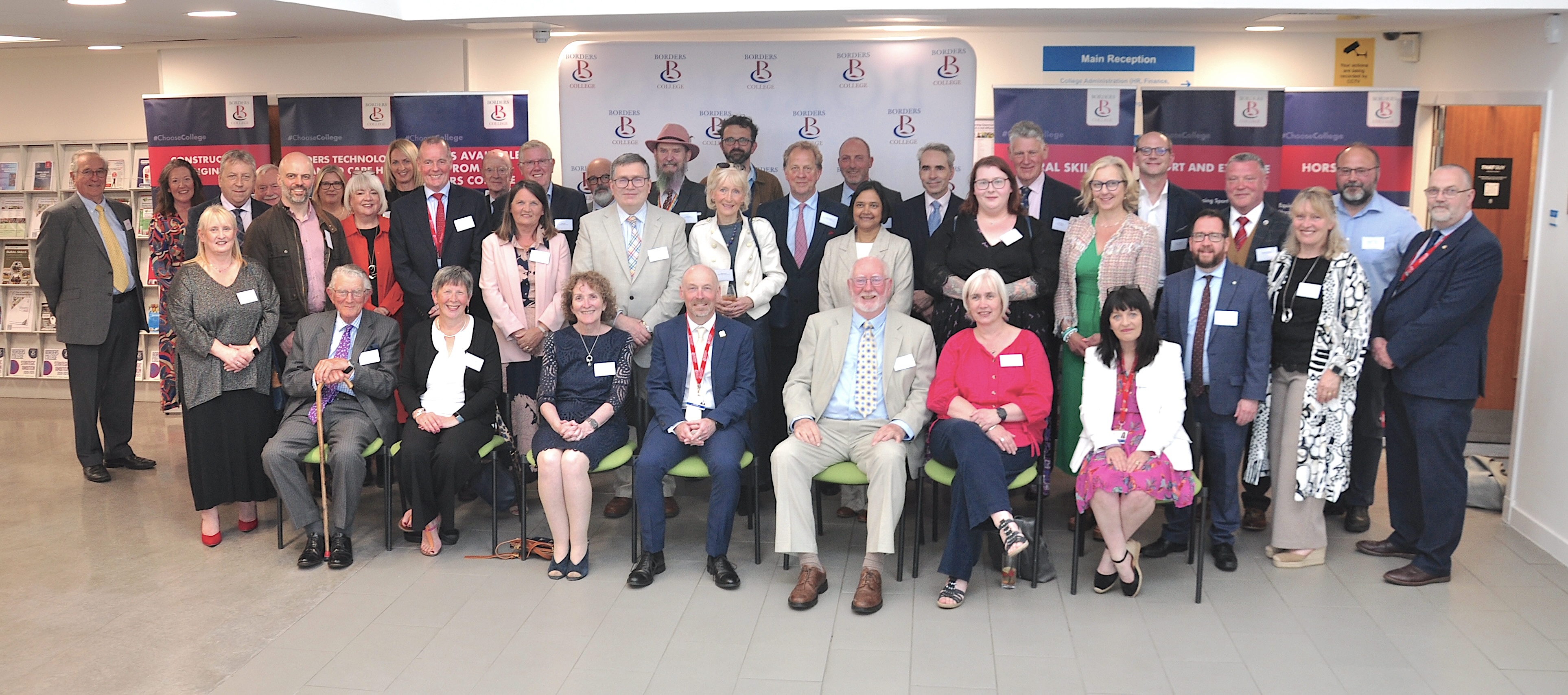 Group photo of 40th Dinner attendees