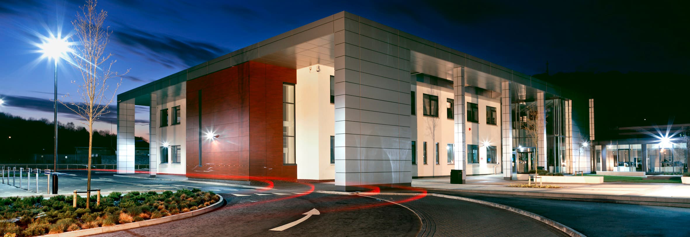Scottish Borders Campus at night