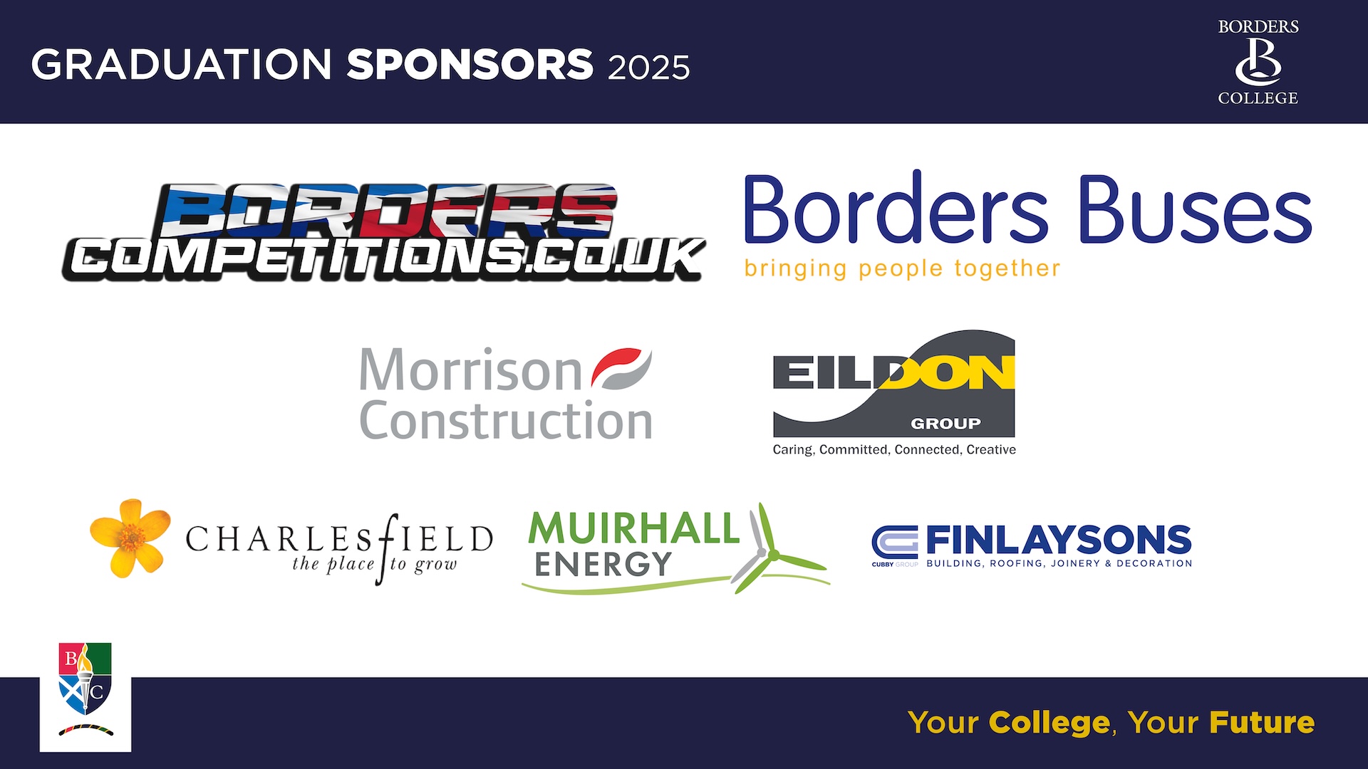 Graduation sponsors screen