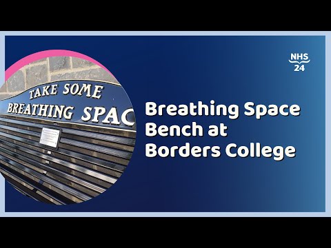 NHS 24 | Breathing Space Bench  at Borders College